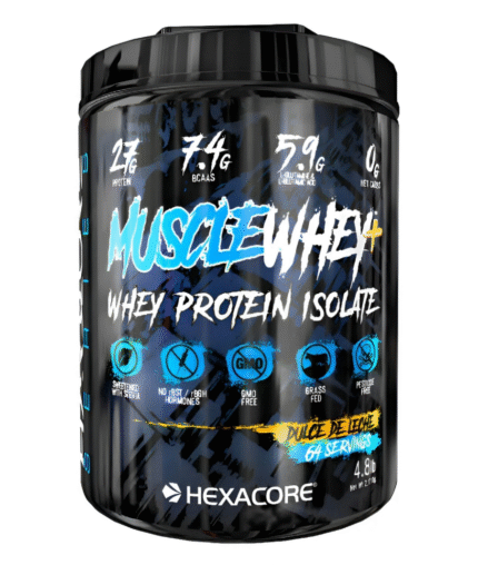 Proteína Hexacore Muscle Whey Isolate 4.8 libras 64 servicios