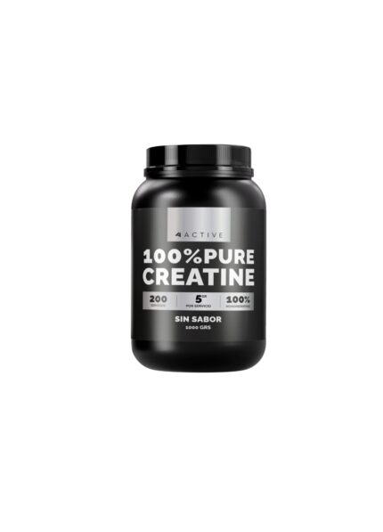 4Active Creatina Monohidratada 100% Pura 1 kg | 200 Servicios · 5g por Toma